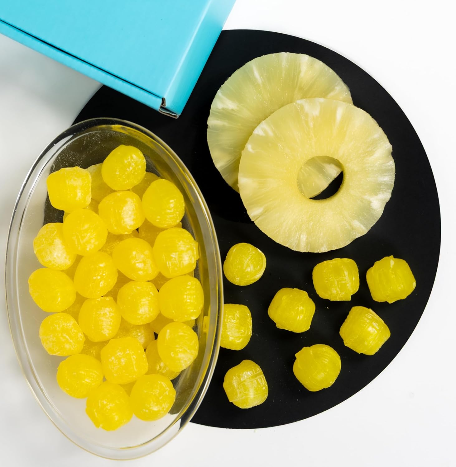 Andy Anand Sugar-Free Pineapple Chunks Hard Candy (25 pc) | European Imported, Sugar-Free & Keto | Local SoCal Bakery