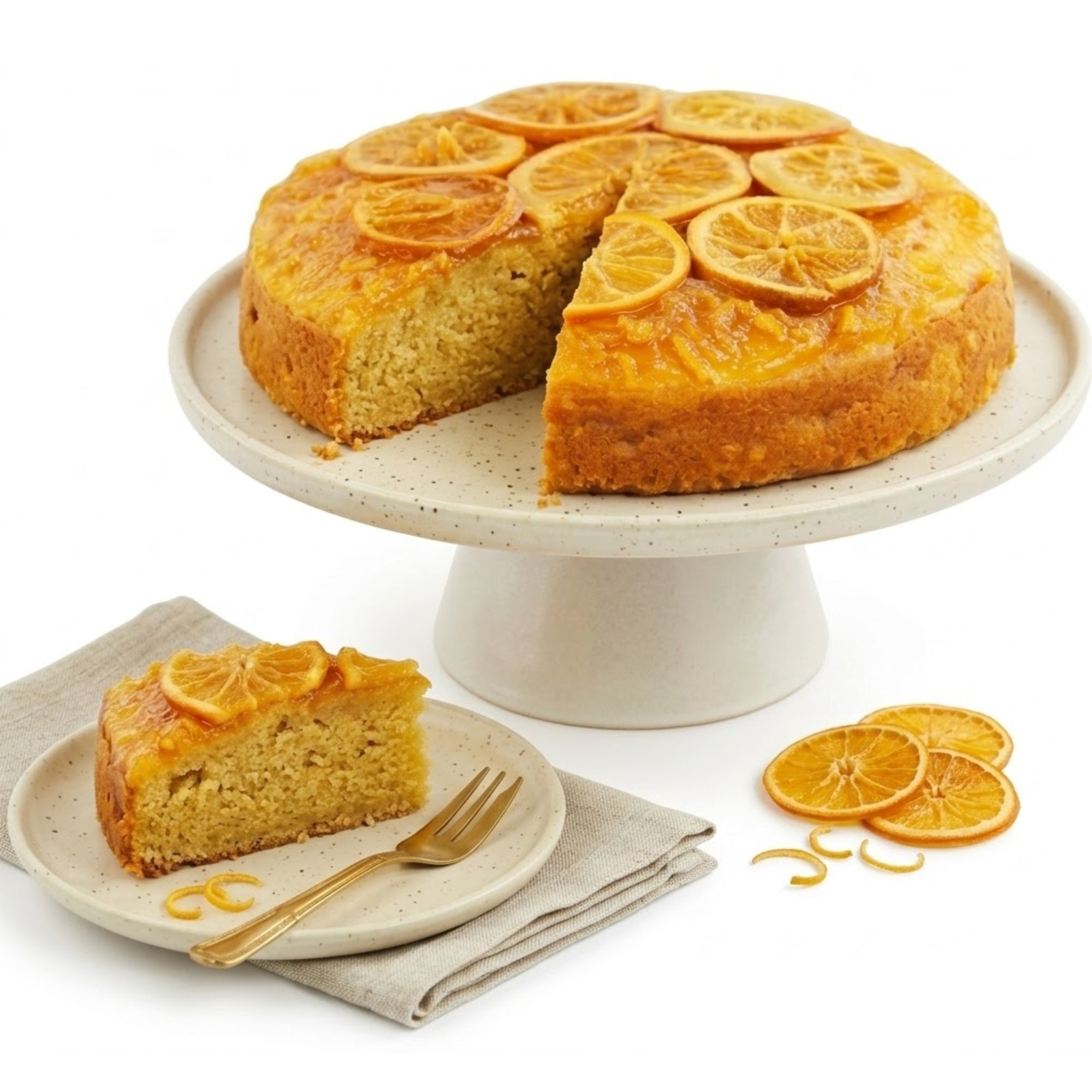 Andy Anand Sugar-Free Orange Glazed Cake, 9-Inch, 2 lb – Diabetic-Friendly, Fresh & Natural Ingredients, No Preservatives, Birthday Gift Box