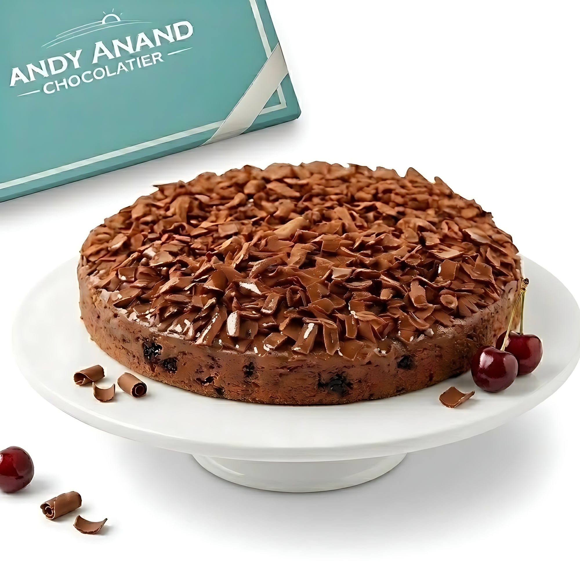 Andy Anand Triple Chocolate Cake, 9-Inch, 2.6 lb – Decadent & Delicious, Made Fresh Daily, Birthday, Valentine's & Anniversary Gift Box