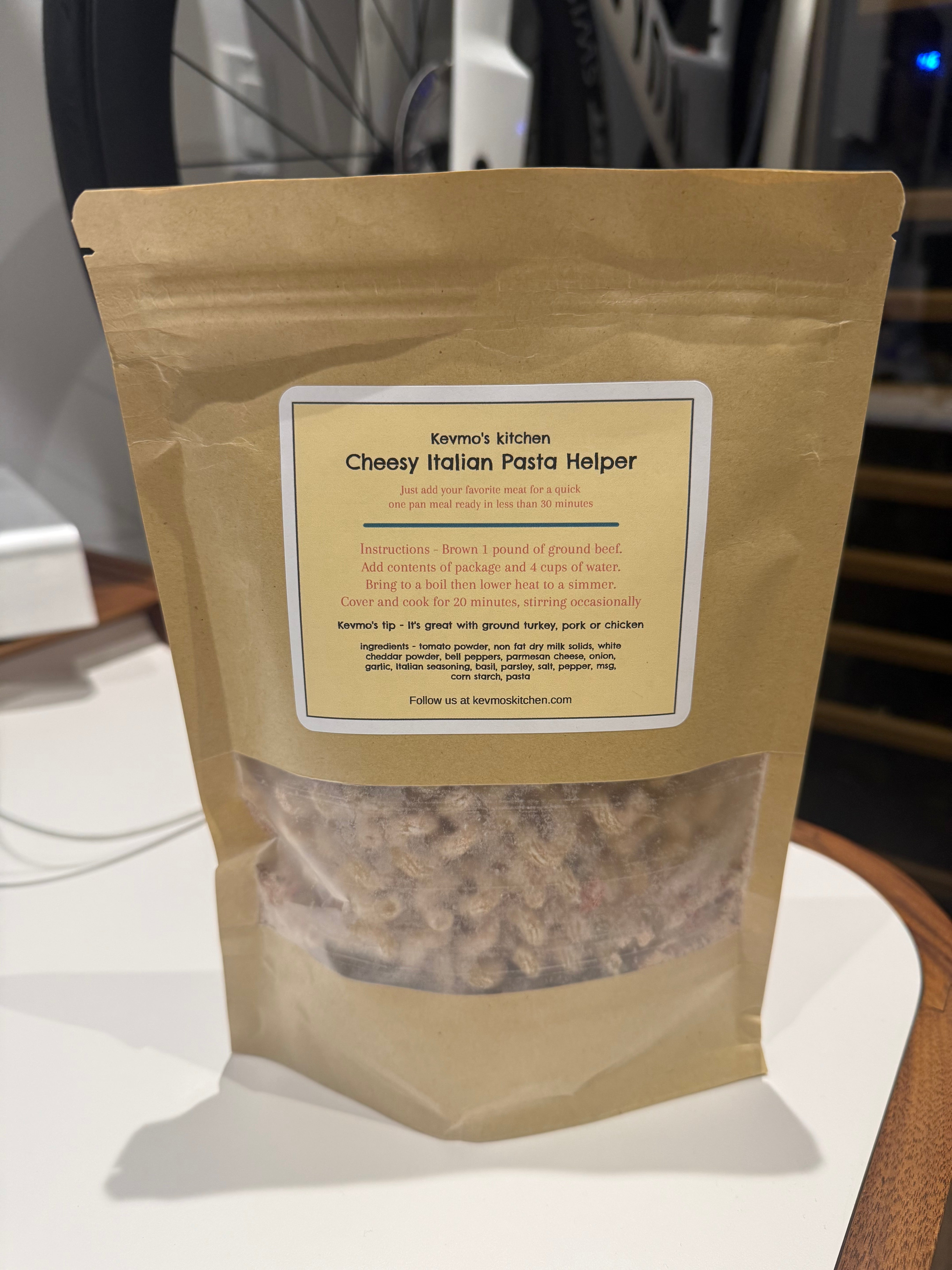 Kevmo's Spicy Cheesy Italian Pasta