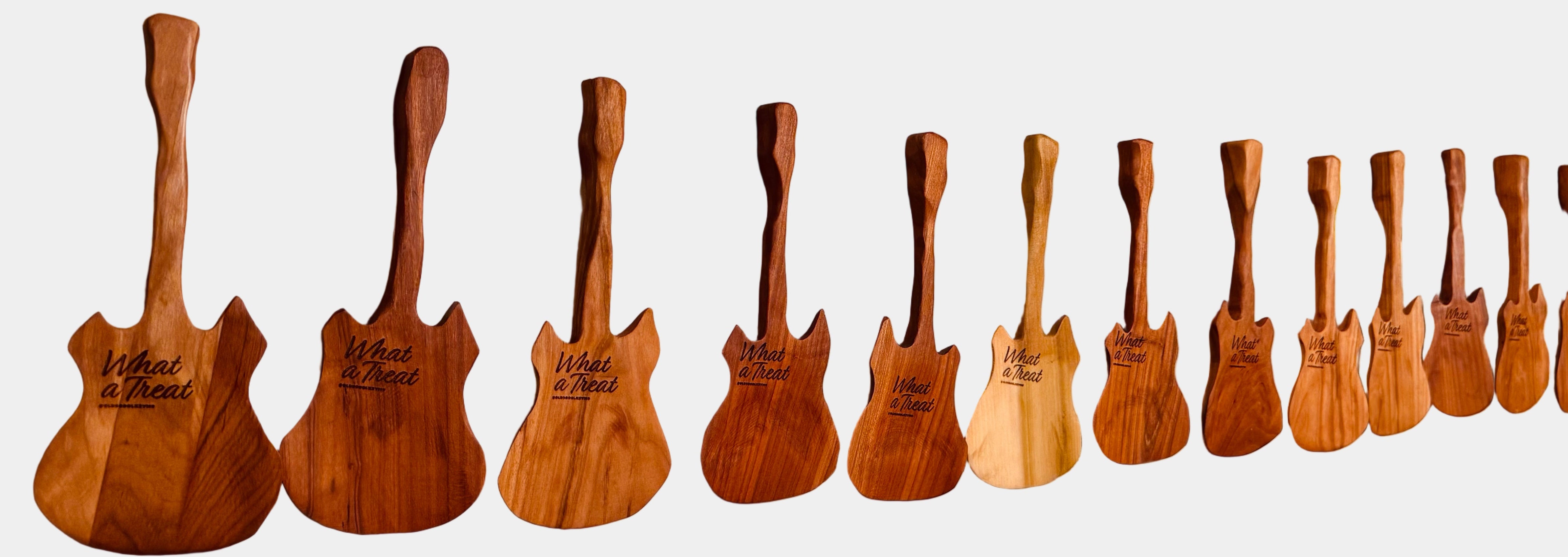 Kevmo's "What A Treat" Wooden Guitar Spatula