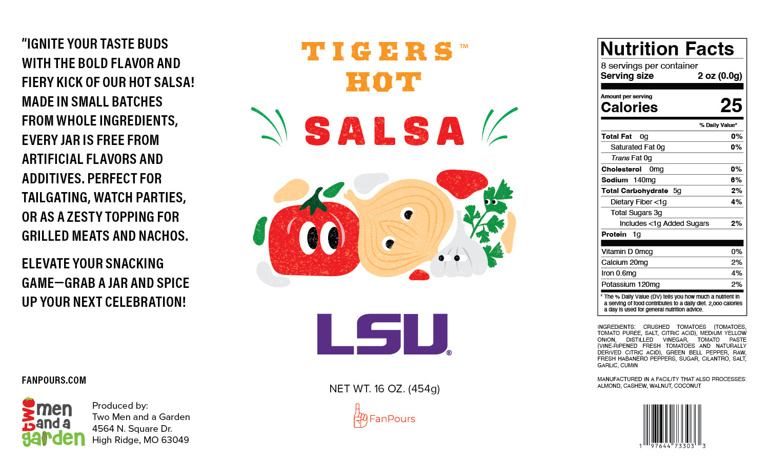 LSU Tigers Salsa Hot