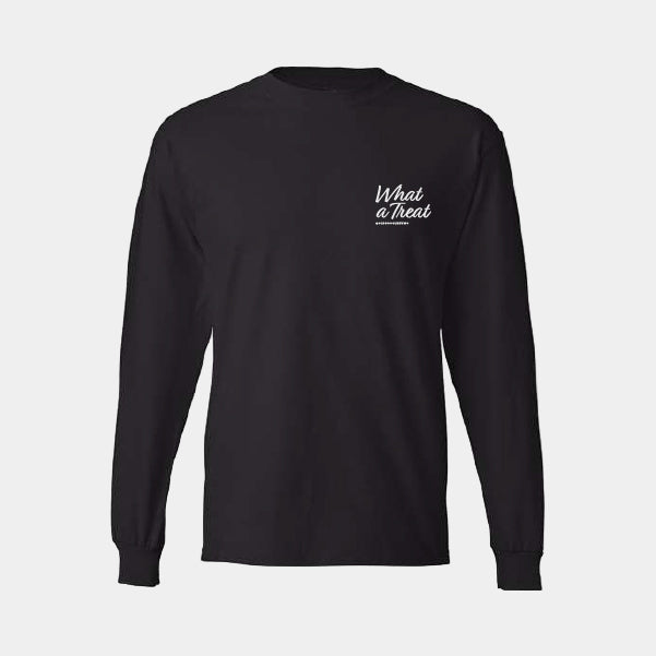 KevMo's "What A Treat" Wordmark Long-Sleeve T-Shirt