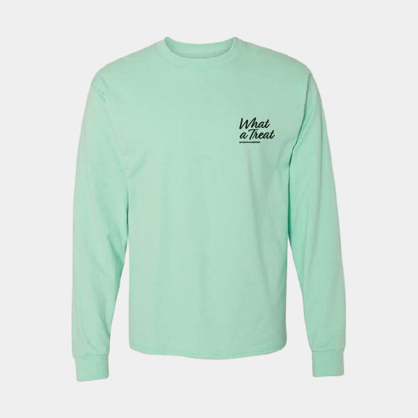KevMo's "What A Treat" Wordmark Long-Sleeve T-Shirt