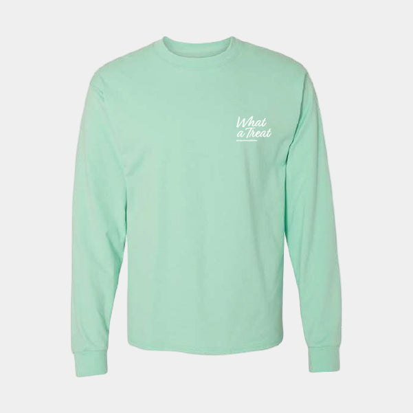 KevMo's "What A Treat" Wordmark Long-Sleeve T-Shirt