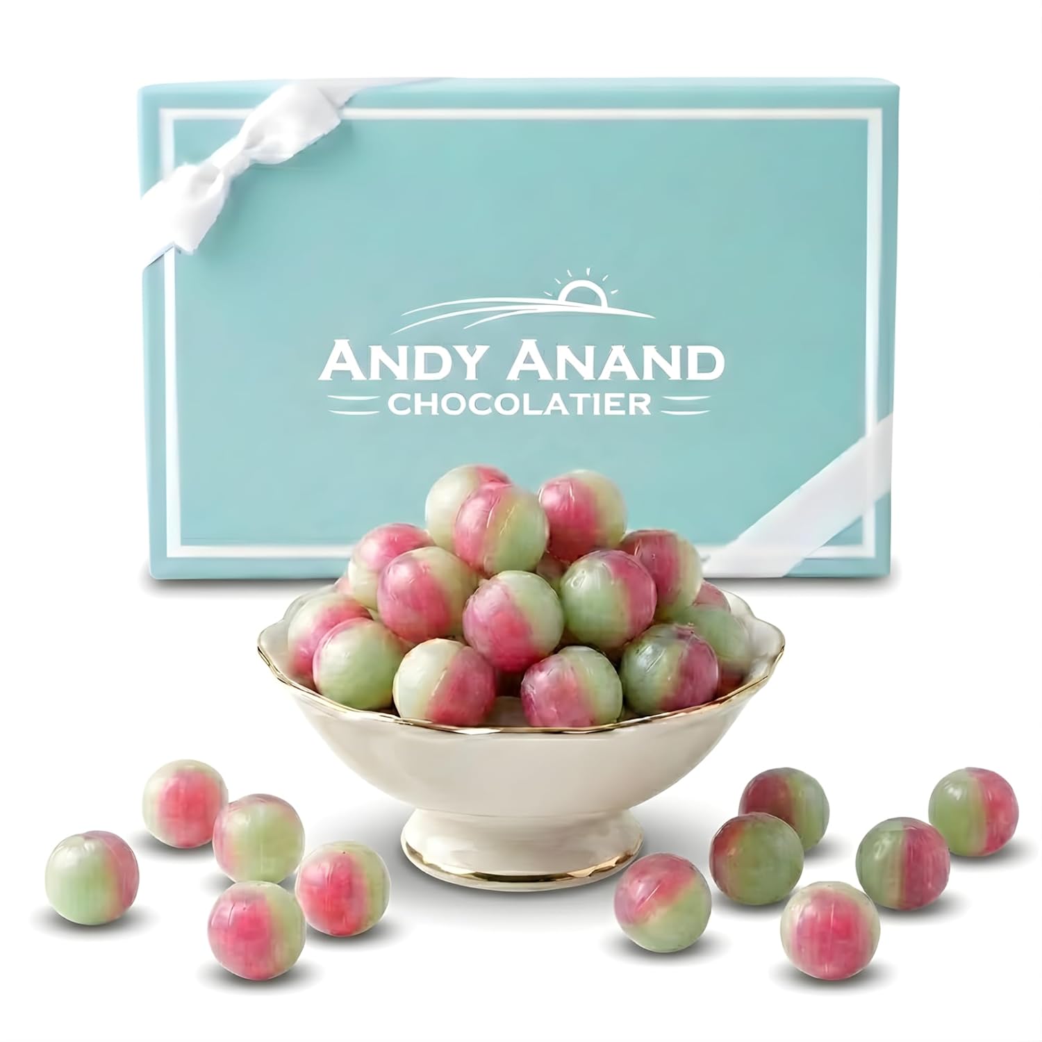 Andy Anand Sugar-Free Rosy Apple Hard Candy (25 pc) | Sugar-Free & Keto Candy | Local SoCal Bakery