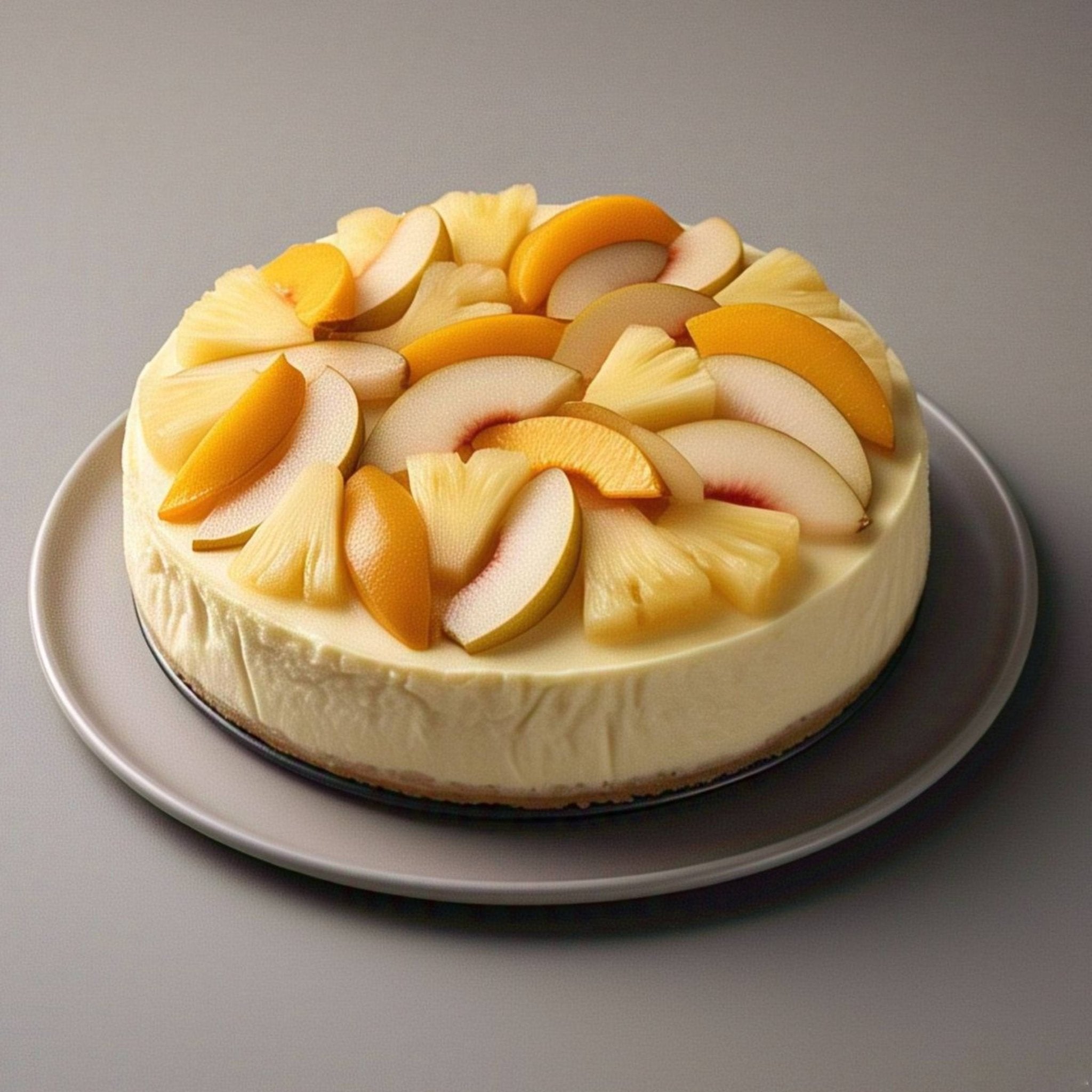 Andy Anand Sugar-Free Tropical Fruit Cheesecake, 9-Inch, 2.6 lb – Diabetic-Friendly, California Cream Cheese, No Added Sugar, Birthday Gift