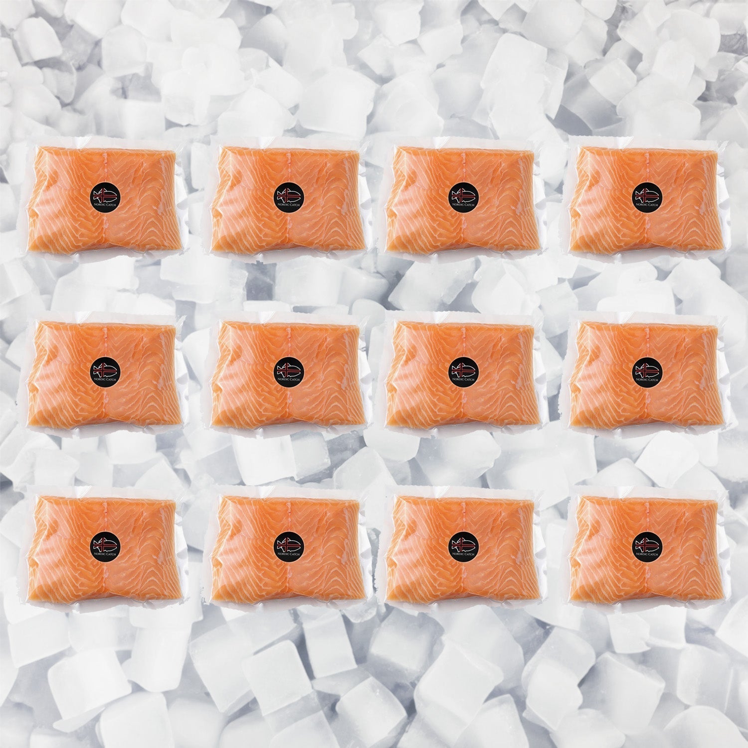 Atlantic Salmon Portions, Skinless (Bulk Case)