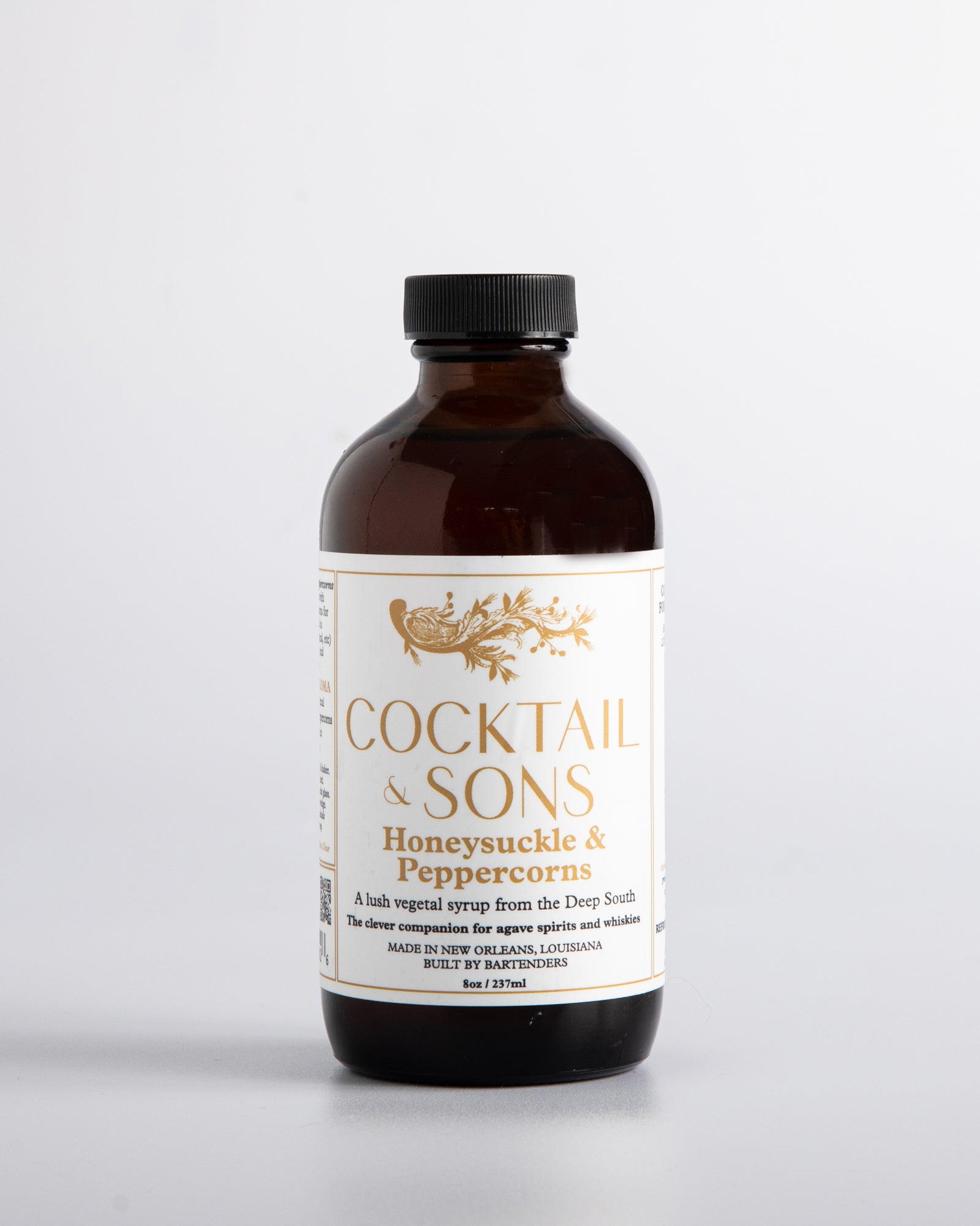 Honeysuckle & Peppercorns Cocktail Syrup | Cocktail & Sons (8oz)