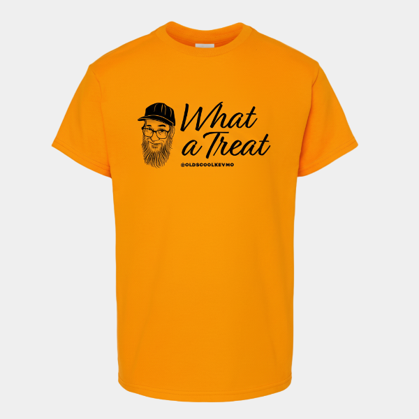 YOUTH Kevmo's "What A Treat" (ORANGE) Expressive Short-Sleeve T-Shirt
