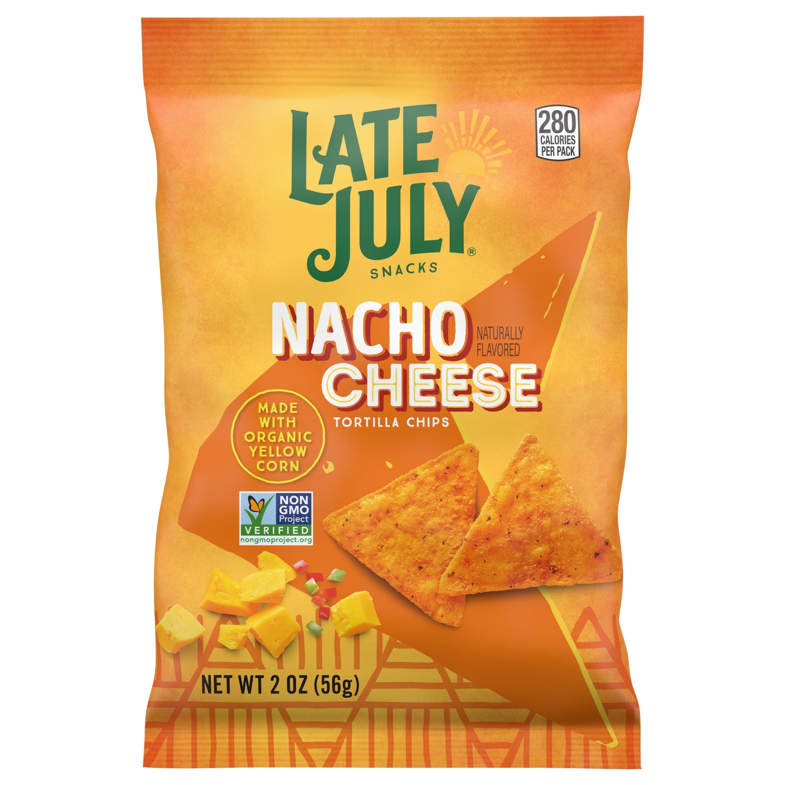 Late July Snacks Tortilla Chips - OG3 Nacho Chipotle - 2 oz Bags (Pack of 24)