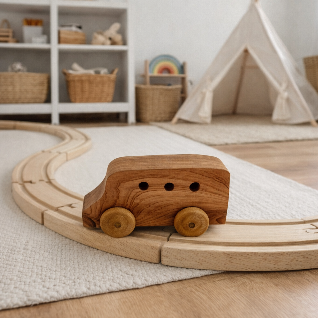 Sawdust Toy Hatchback Car