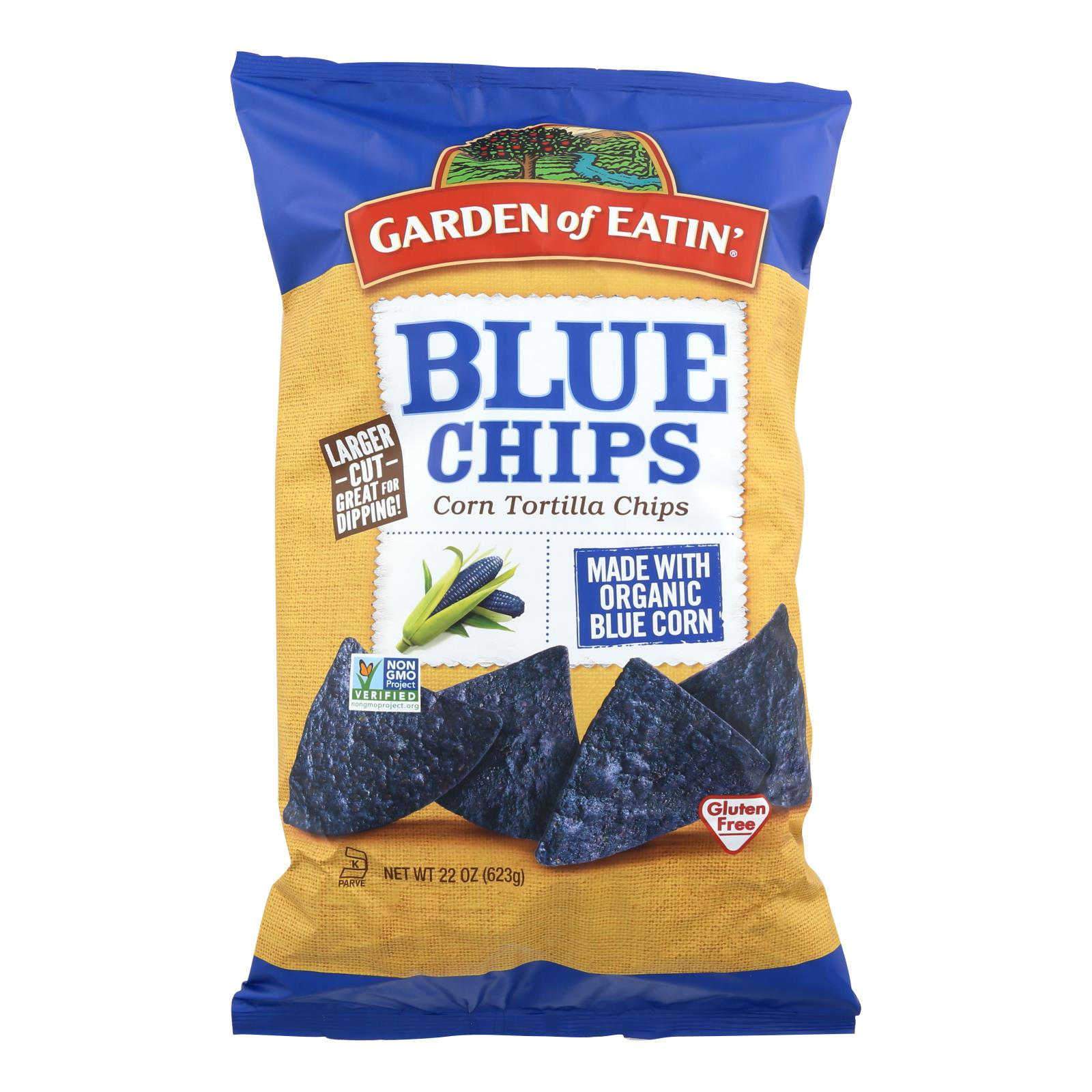Garden of Eatin' Blue Corn Tortilla Chips, 22 Oz Pack of 10