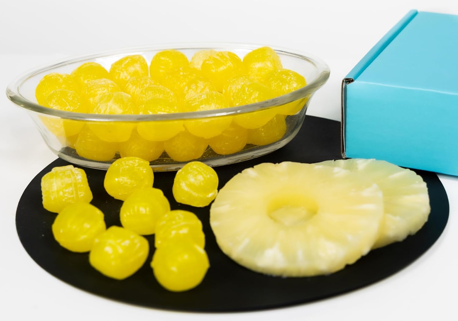 Andy Anand Sugar-Free Pineapple Chunks Hard Candy (25 pc) | European Imported, Sugar-Free & Keto | Local SoCal Bakery