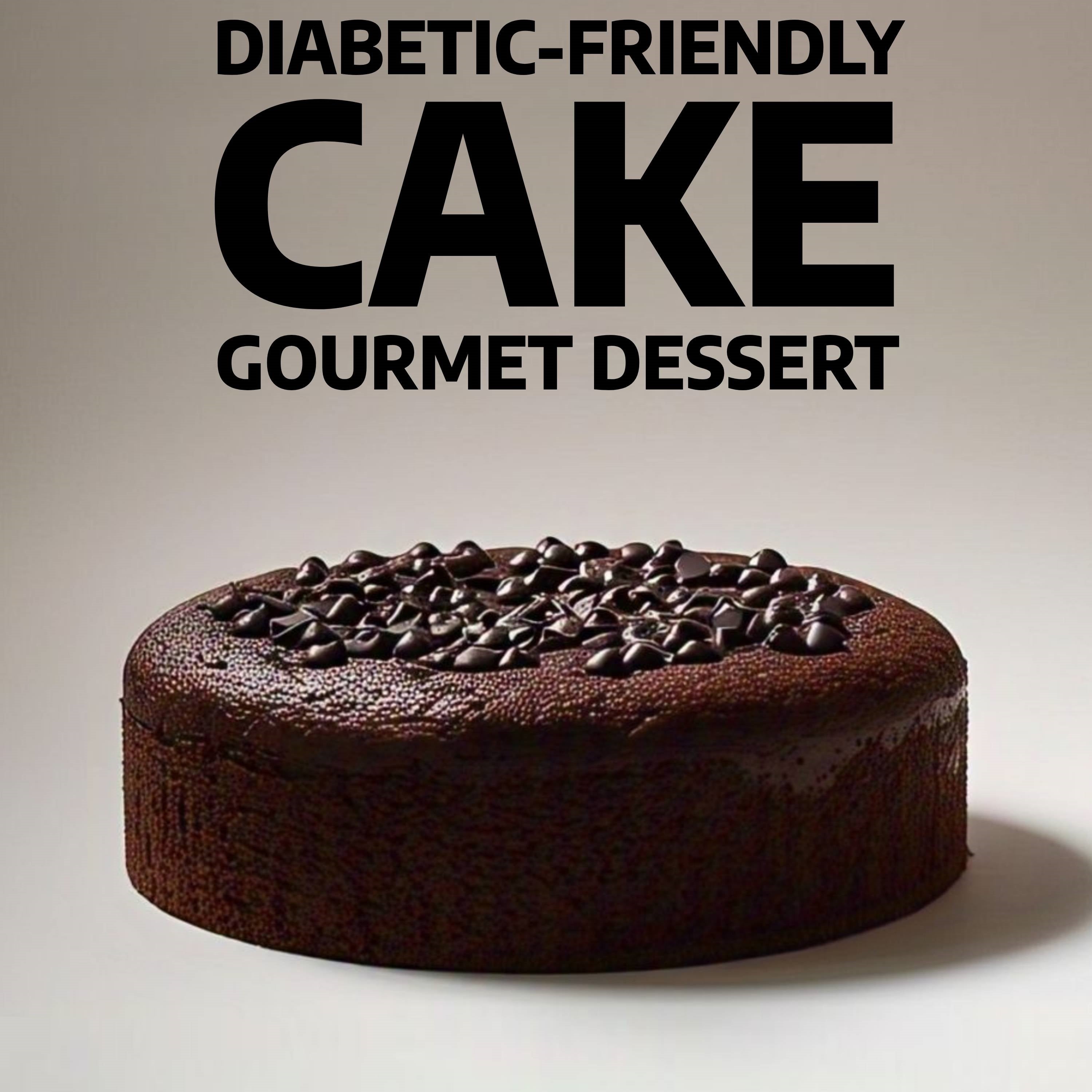 Andy Anand Sugar-Free Dark Chocolate Chip Cake, 9-Inch, 2.8 lb – Diabetic-Friendly, No Preservatives, Gourmet Perfectly Boxed Birthday Gift