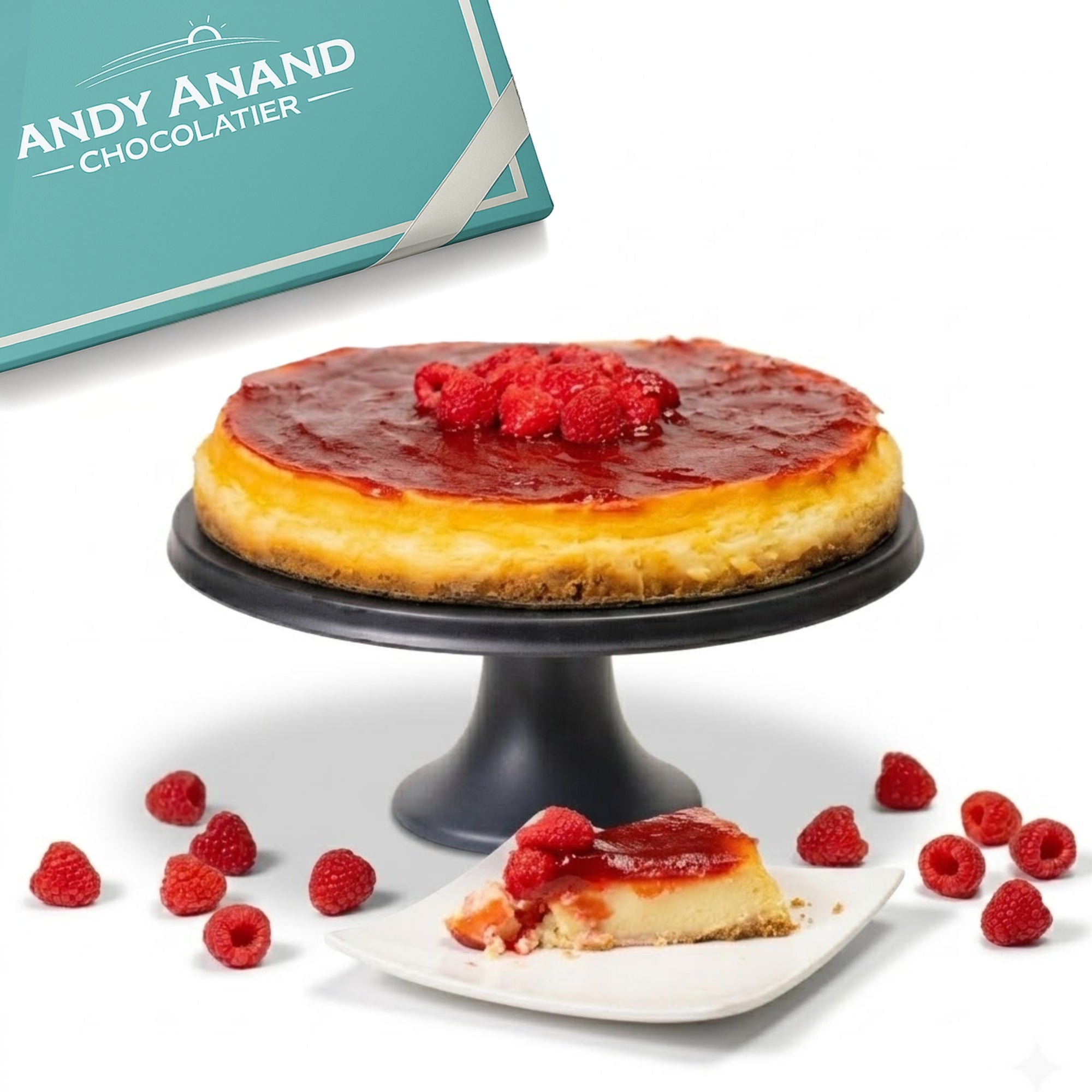 Andy Anand Sugar-Free Keto Raspberry Cake, 9-Inch, 2 lb – Handcrafted, Low-Carb, Diabetic-Friendly, Health-Conscious Birthday & Holiday Gift