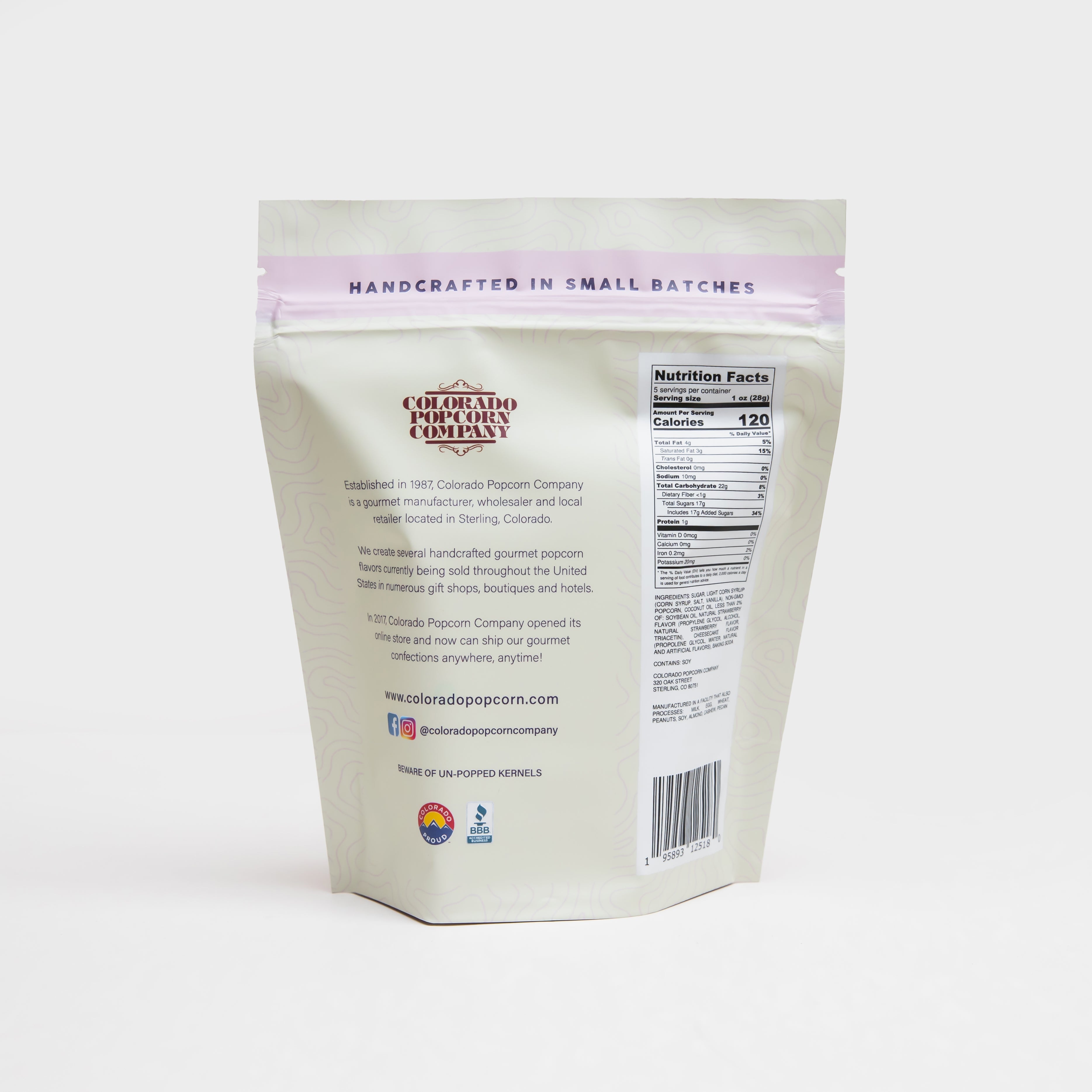 Strawberry Cheesecake Popcorn