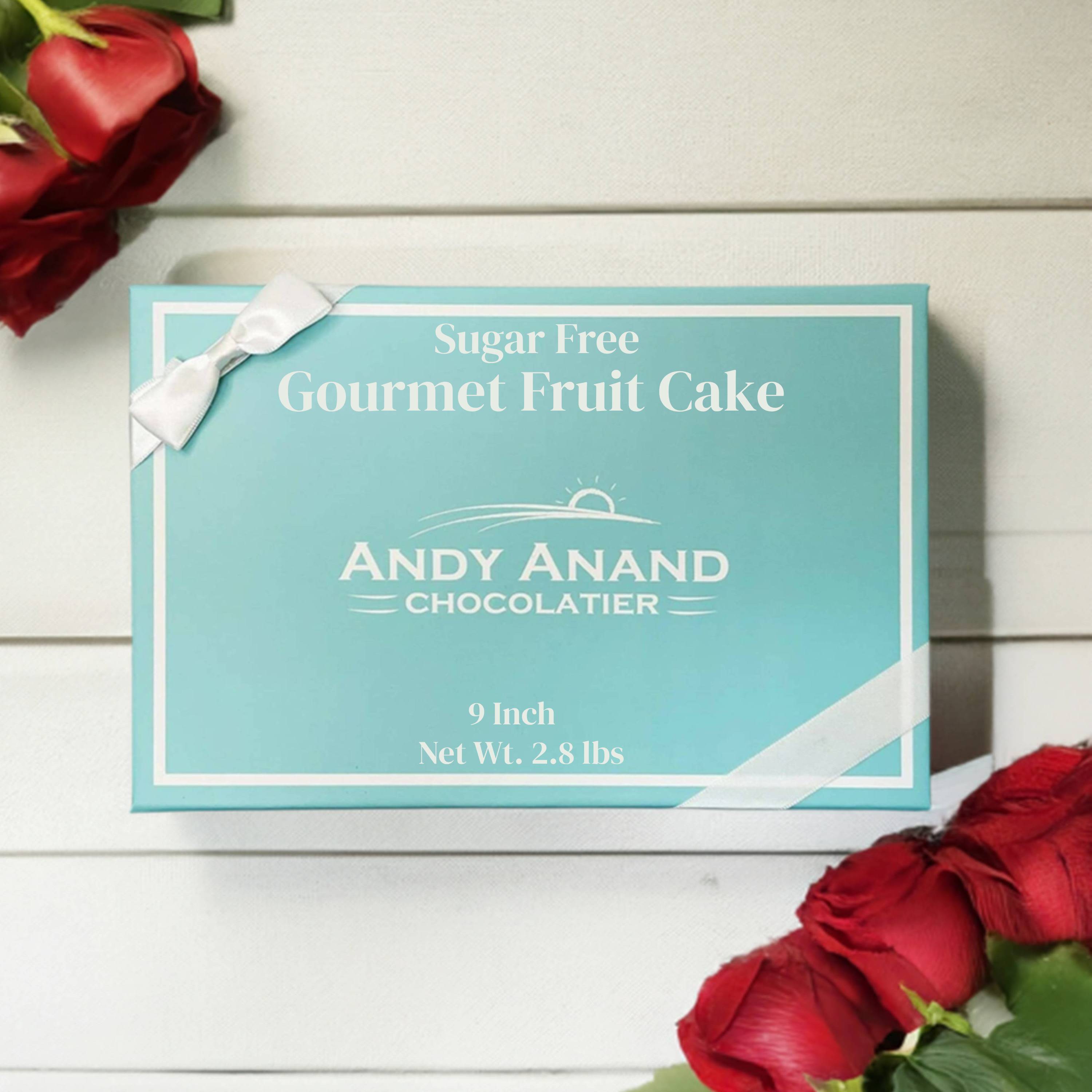 Andy Anand Sugar-Free Mixed Berries Cake, 9-Inch, 2.8 lb – Keto-Friendly, Low-Carb, Diabetic-Friendly, Gourmet Birthday & Holiday Gift Box