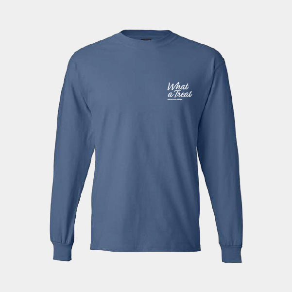 KevMo's "What A Treat" Wordmark Long-Sleeve T-Shirt