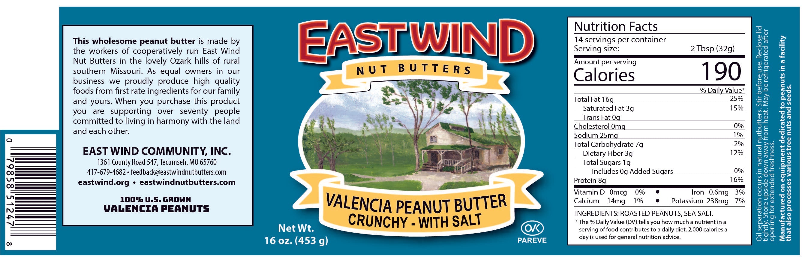 Valencia Peanut Butter- 2 Ingredients or less