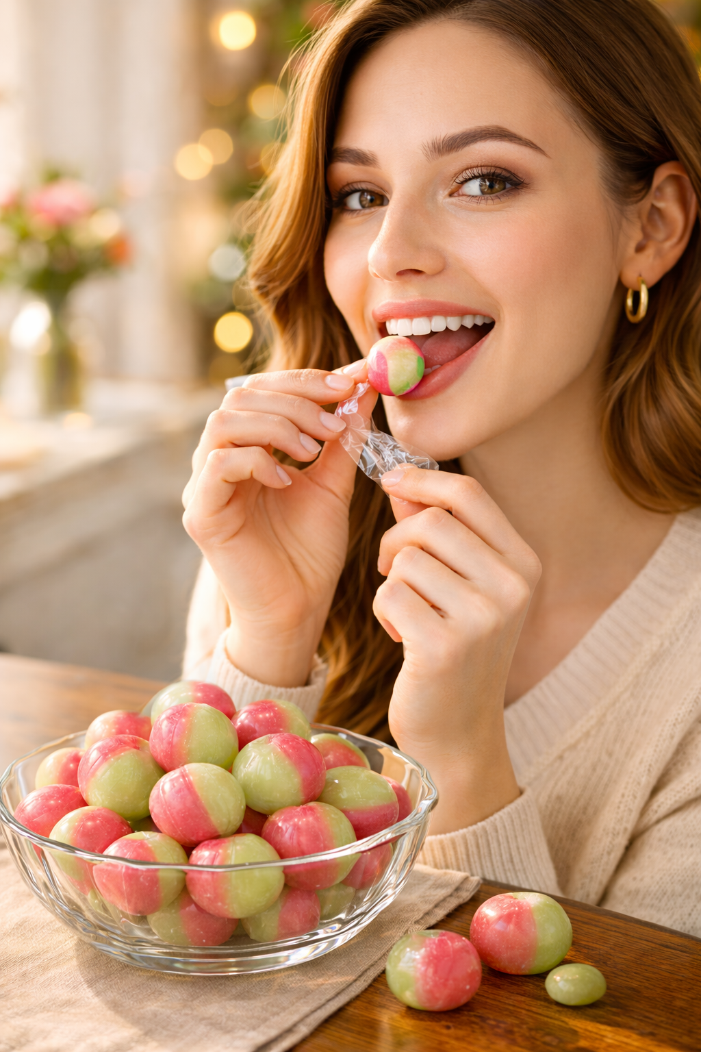 Andy Anand Sugar-Free Rosy Apple Hard Candy (25 pc) | Sugar-Free & Keto Candy | Local SoCal Bakery
