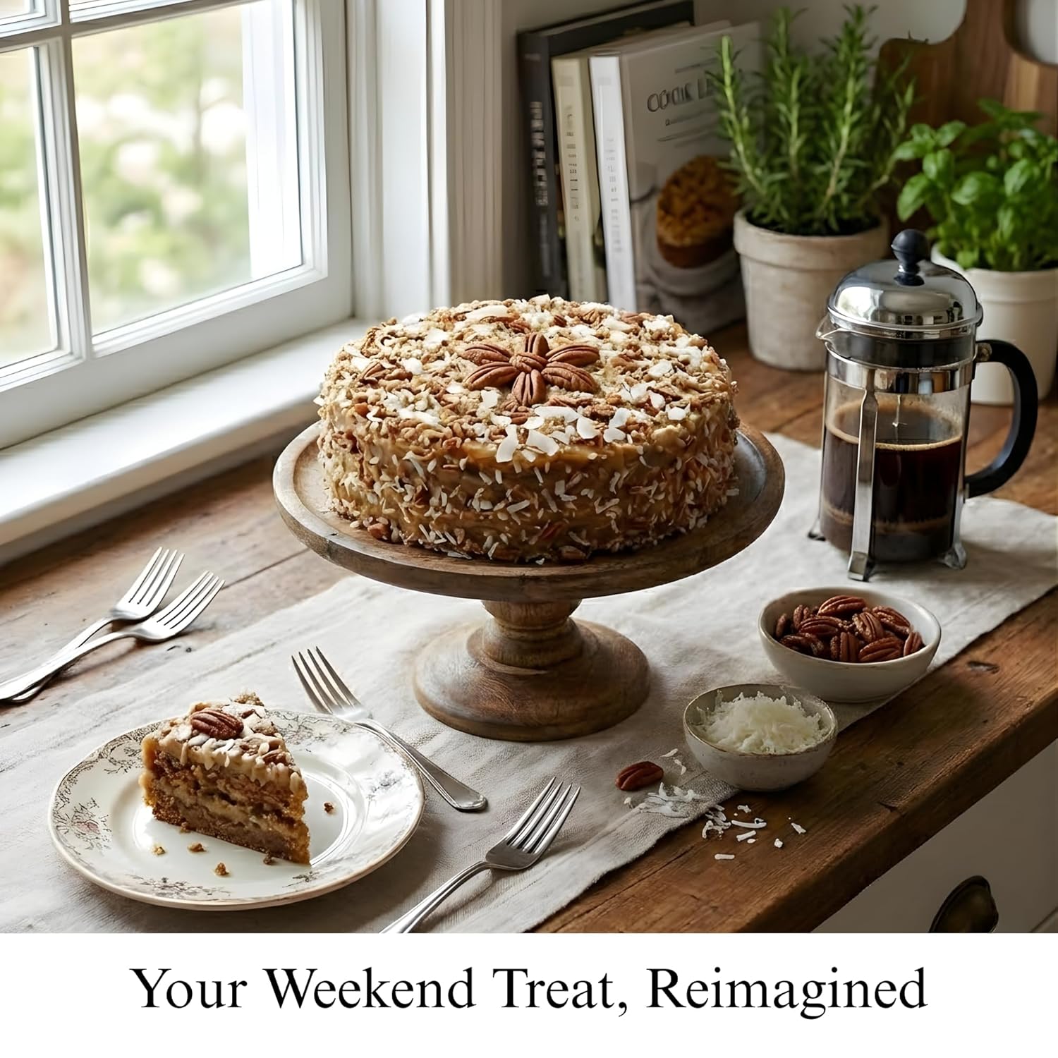 Andy Anand Sugar-Free German Chocolate Cake (2.4 lbs) | Keto & Diabetic-Friendly | SoCal Bakery