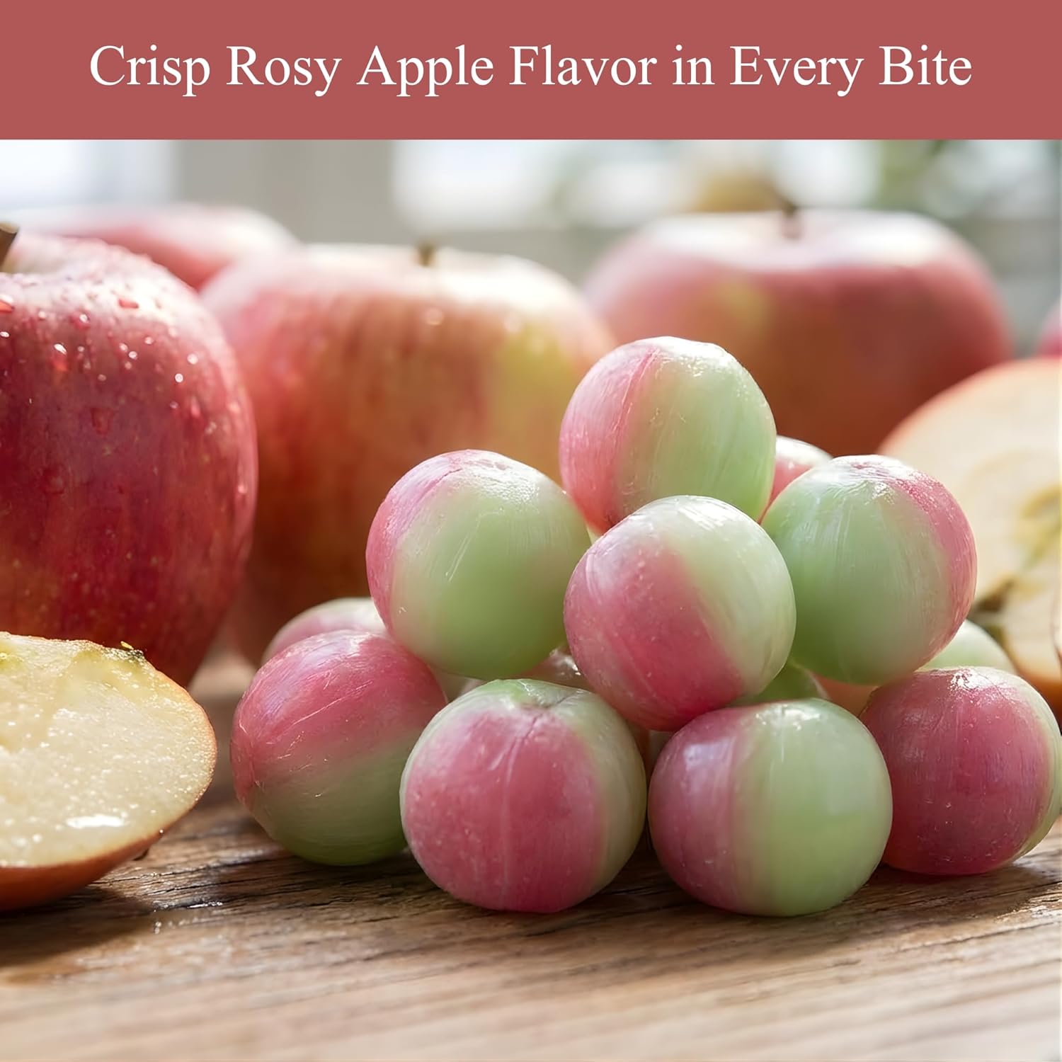 Andy Anand Sugar-Free Rosy Apple Hard Candy (25 pc) | Sugar-Free & Keto Candy | Local SoCal Bakery