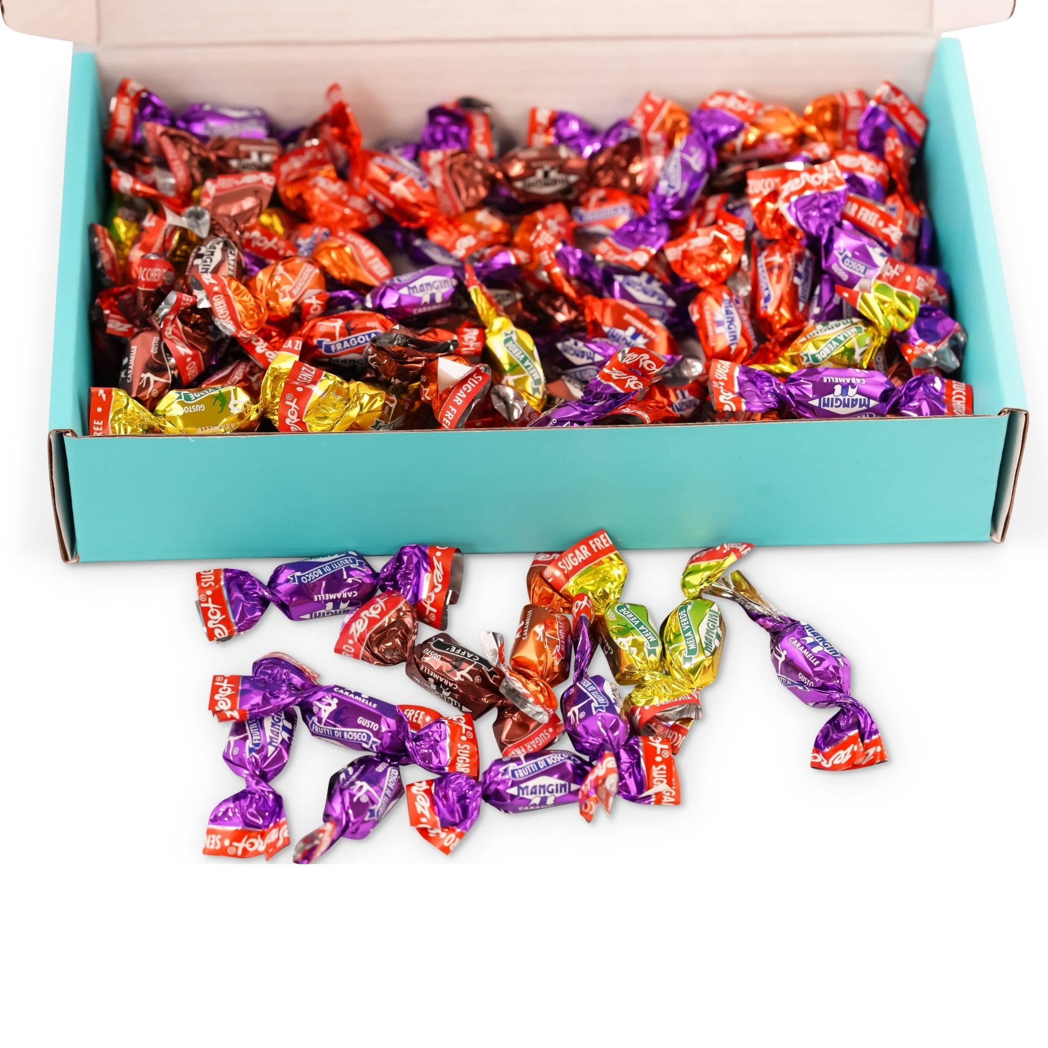Andy Anand Sugar-Free & Gluten-Free Fruit Flavored Hard Candy, 85 pc, 7 oz – Made in Italy, Stevia Sweetened, Keto & Diabetic-Friendly Gift