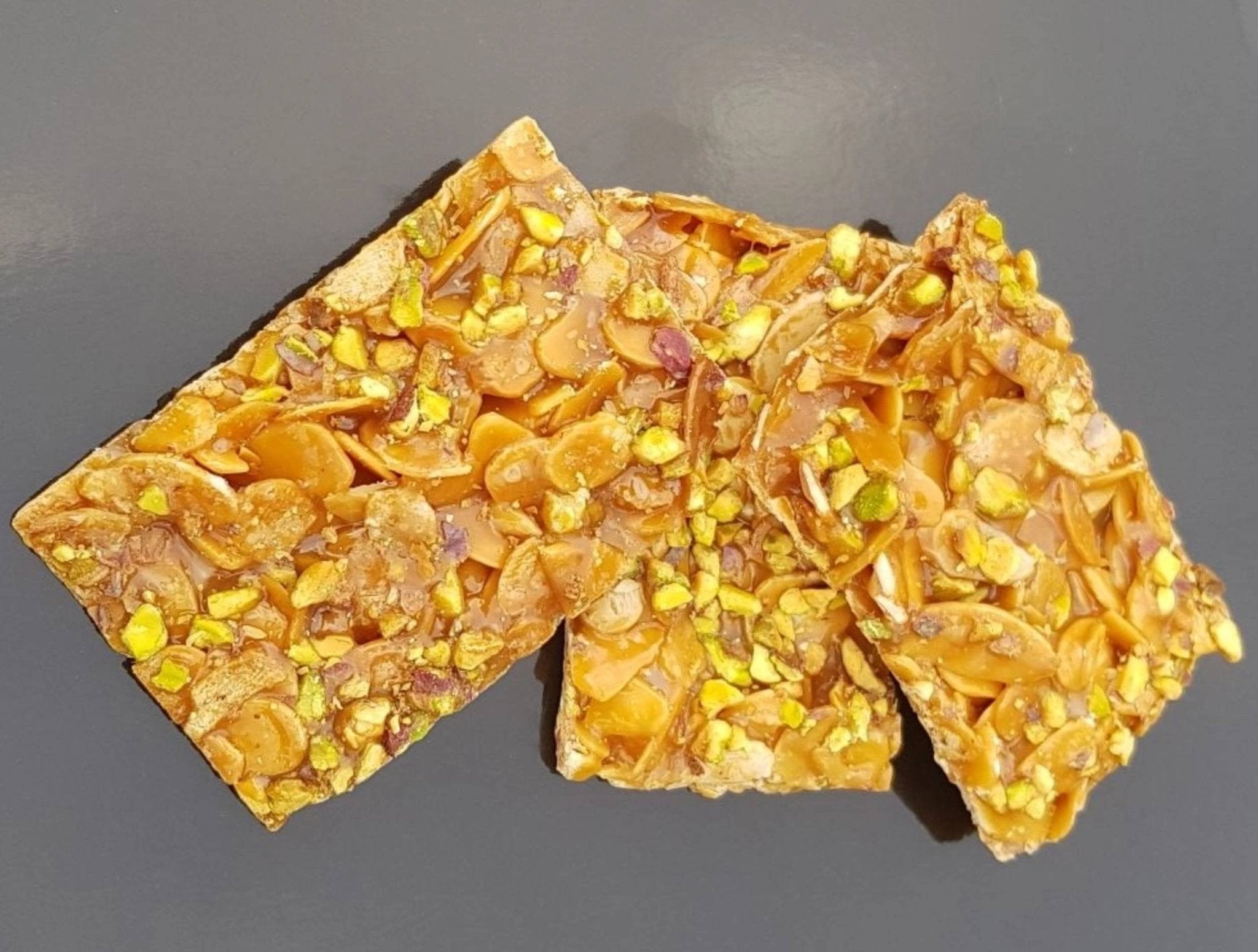Andy Anand Italian Pistachio Brittle Croccante (7 oz) | Gluten-Free Italian Imported | Local SoCal Bakery