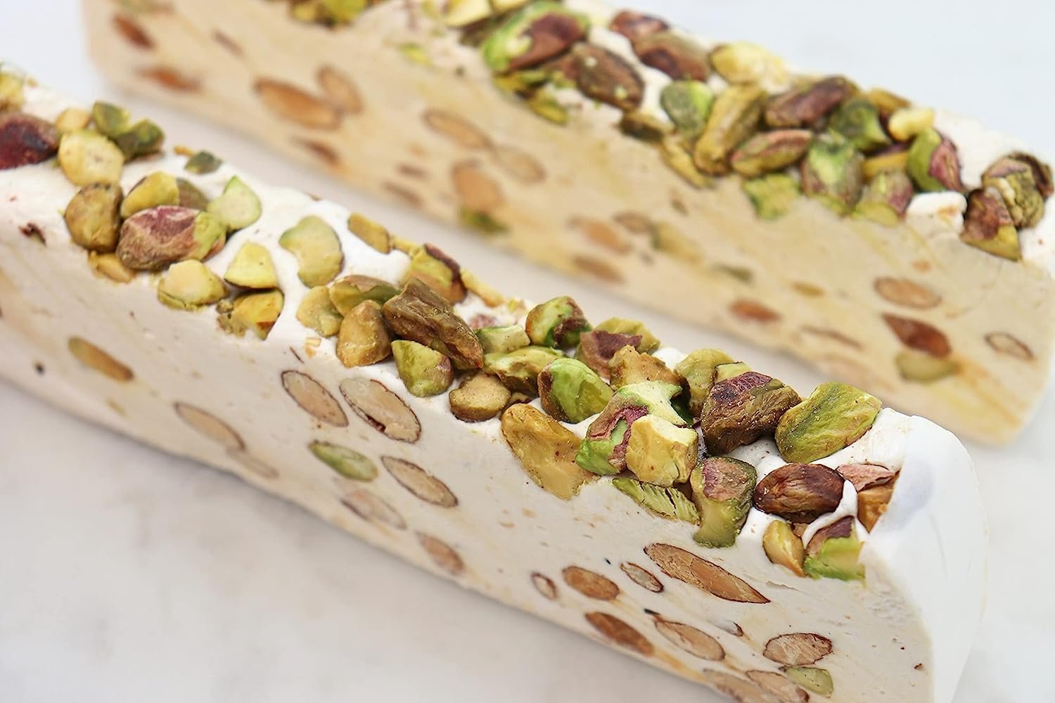 Andy Anand Roasted Pistachio Soft Turron Nougat, 7 oz – Spanish Homemade-Style, Wildflower Honey, Gluten-Free Gourmet Snack Gift Box