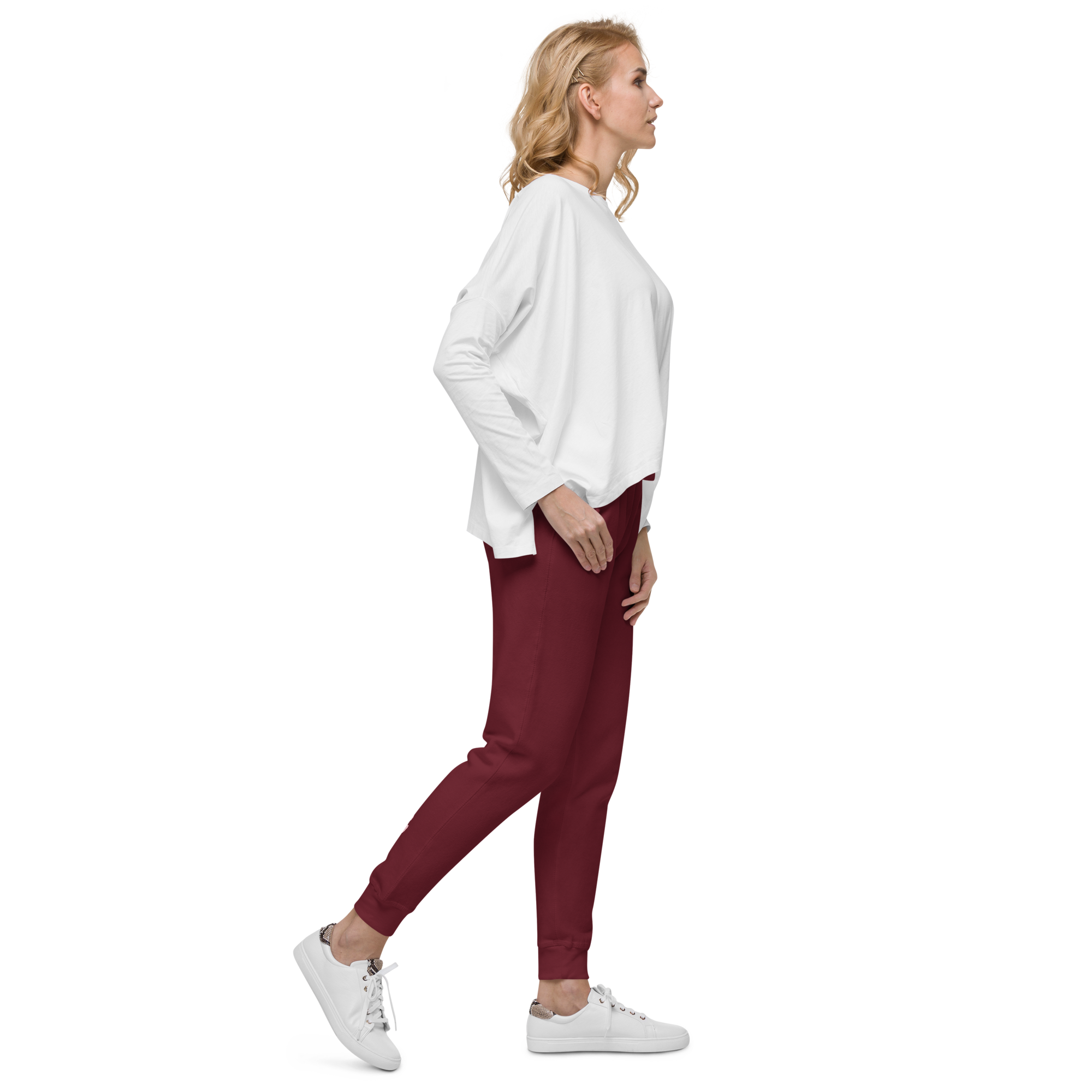 Maroon Fleece Sweatpants